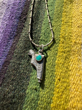 Load image into Gallery viewer, Gun and Holster Turquoise Necklace
