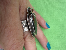 Load image into Gallery viewer, Bounder Opal Garnet Stone Ring
