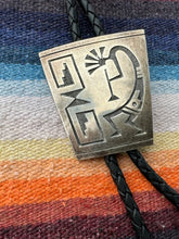 Load image into Gallery viewer, Hopi Signed Solid Silver Bolo Tie Necklace
