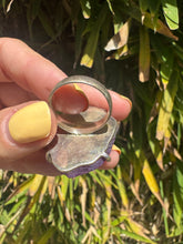 Load image into Gallery viewer, Druzy Purple Agate Sterling Silver Stone Ring
