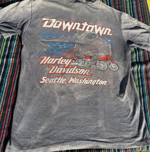 Load image into Gallery viewer, Vintage Ride in the Wind Downtown Harley Davidson Seattle Washington Shirt
