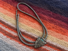 Load image into Gallery viewer, Metal Arrowhead Tie Necklace
