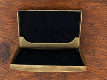 Load image into Gallery viewer, Vintage Brass Cigarette Case Tobacco Business Card  Holder Belt
