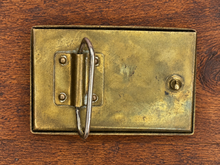Load image into Gallery viewer, Vintage Brass Cigarette Case Tobacco Business Card  Holder Belt
