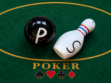 Load image into Gallery viewer, Bowling Pin and Ball Salt &amp; Pepper
