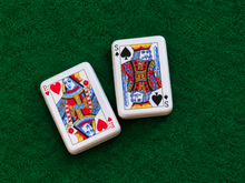 Load image into Gallery viewer, King and Queen Playing Card Salt &amp; Pepper
