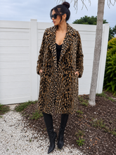Load image into Gallery viewer, Vintage Safari by Fairmoor Animal Print Faux Fur Coat Jacket
