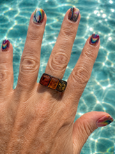 Load image into Gallery viewer, Three Amber Stone Ring
