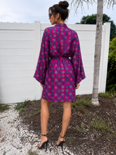 Load image into Gallery viewer, Vintage Printed Robe Lingerie Dress
