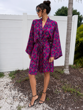 Load image into Gallery viewer, Vintage Printed Robe Lingerie Dress
