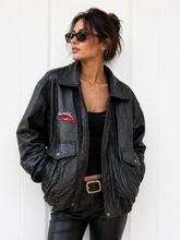 Load image into Gallery viewer, Lady Biker Motorcycle Leather Jacket
