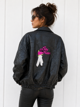 Load image into Gallery viewer, Lady Biker Motorcycle Leather Jacket

