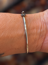 Load image into Gallery viewer, Vintage Art Nouveau Sterling Silver Amber Statement Cuff Bracelet
