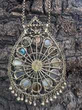 Load image into Gallery viewer, Multi Stone Agate Pendant Necklace
