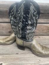 Load image into Gallery viewer, Justin Gray Navy Cowboy Boots
