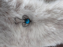 Load image into Gallery viewer, 1970s Mushroom Turquoise Outline Necklace
