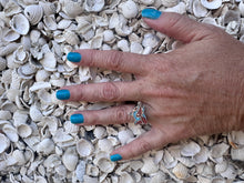 Load image into Gallery viewer, Fox Crushed Turquoise Coral Ring
