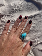 Load image into Gallery viewer, Turquoise Bear Paw Ring
