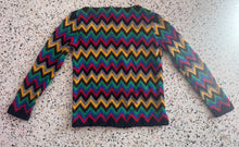 Load image into Gallery viewer, Vintage Zig Zag Wool Sweater
