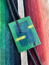 Load image into Gallery viewer, Vintage Ceramic Rectangle Bolo Tie
