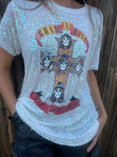 Load image into Gallery viewer, Guns and Roses Apetite for Destruction Sequin Rock Shirt
