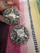 Load image into Gallery viewer, Concho Round Sterling Silver Earrings

