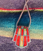 Load image into Gallery viewer, Opal Coral Inlay Necklace
