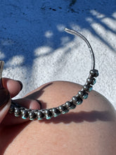 Load image into Gallery viewer, Vintage Zuni Peite Point Turquoise Sterling Silver Cuff Bracelet
