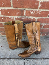Load image into Gallery viewer, Concho Flap Leather Boots ~ Women Size 7

