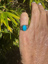 Load image into Gallery viewer, Turquoise Bell Sterling Silver  Ring
