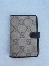 Load image into Gallery viewer, Vintage Gucci Monogram Leather Brown Card Or Photo Wallet

