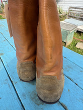 Load image into Gallery viewer, Two Tone Leather &amp; Suede Cowboy Boots-Women Size 7.5
