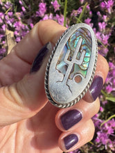 Load image into Gallery viewer, Cactus Abalone Ring
