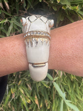 Load image into Gallery viewer, Cougar Ciner Enamel Pave Swarovksi Crystal Rhinestones Bracelet
