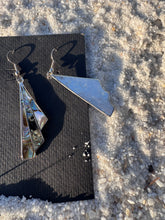 Load image into Gallery viewer, Vintage Abalone Inlay Long Shard Dangle Earrings
