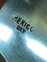 Load image into Gallery viewer, Vintage 1940s Mexico Souvenir Silver Peso Metal Brass Mexican Biker Chief Ring

