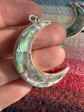 Load image into Gallery viewer, Moon Abalone Sterling Silver Earrings
