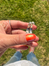 Load image into Gallery viewer, Down Arrow Inlay Hoop Earrings
