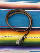 Load image into Gallery viewer, Mexican Woven Cutout Leather Belt
