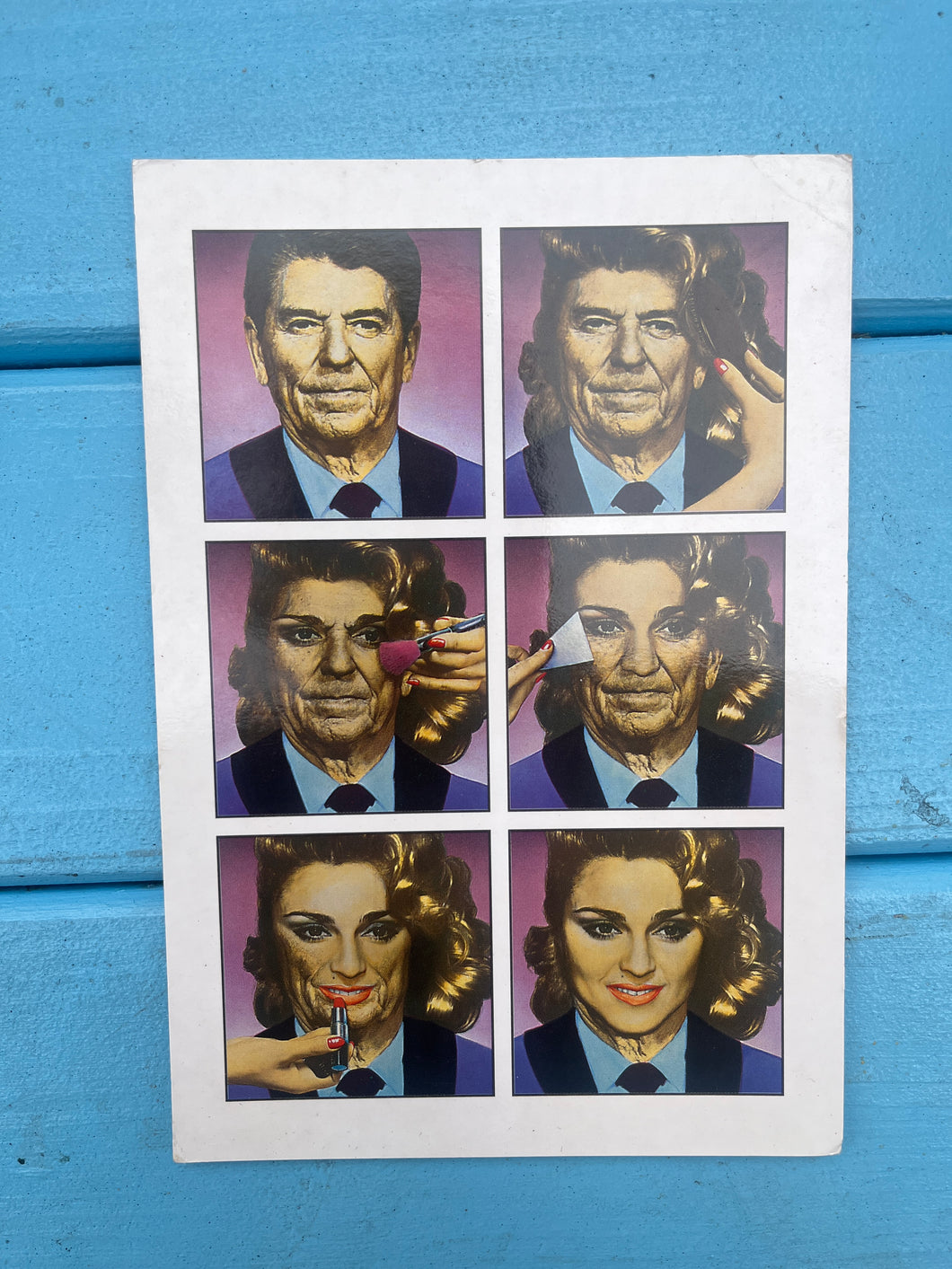 Warhol Reagan Madonna Postcard