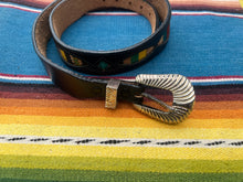 Load image into Gallery viewer, Mexican Woven Cutout Leather Belt
