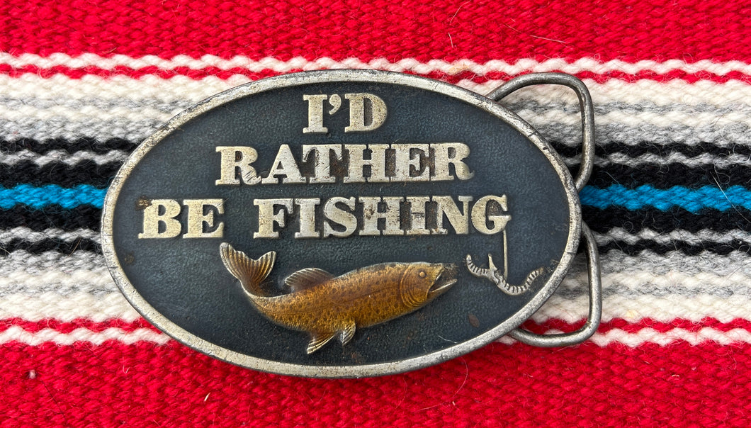 I’d Rather Be Fishing Buckle