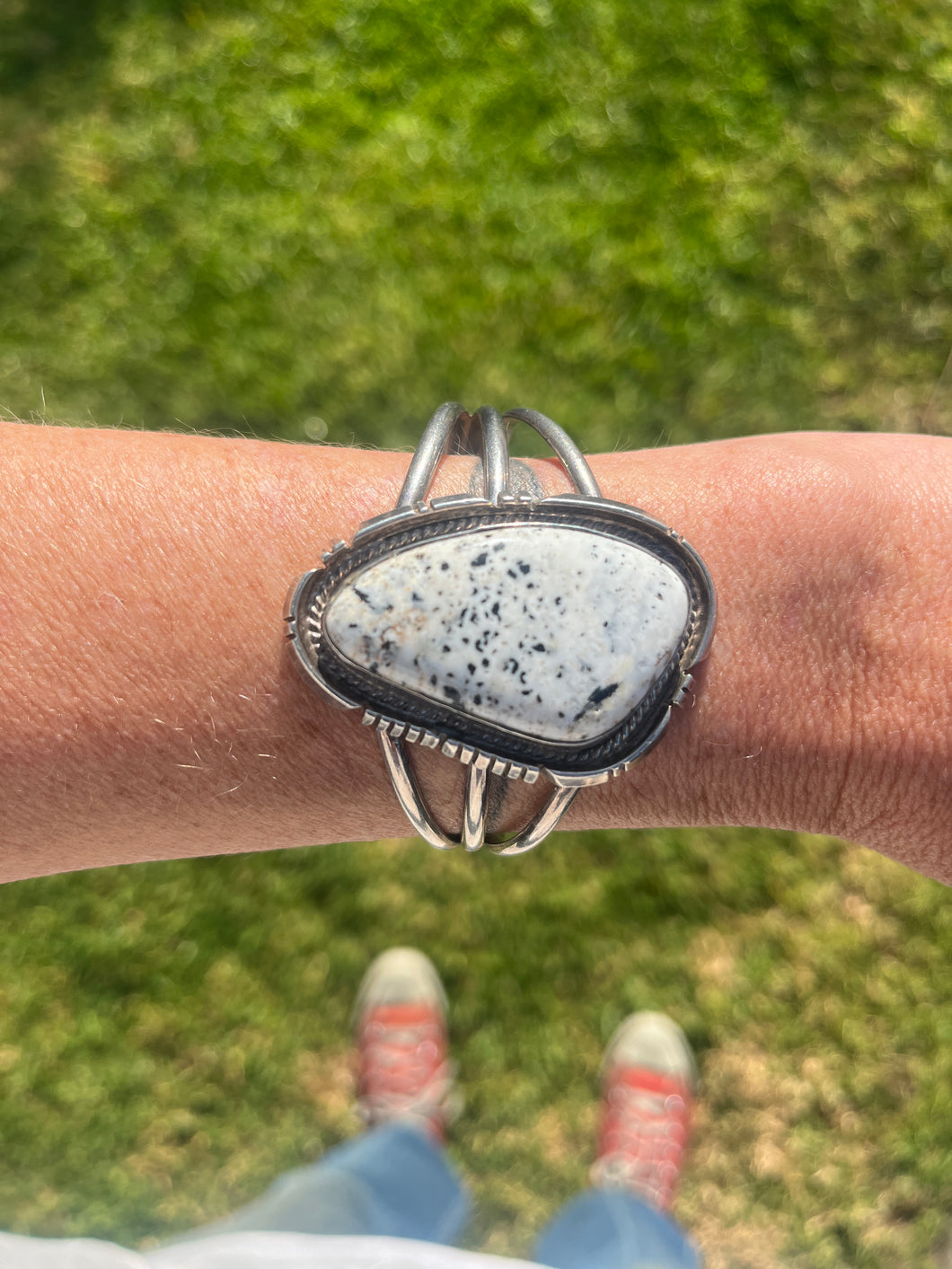 Buffalo White Cuff Bracelet