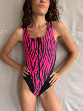 Load image into Gallery viewer, 1980s Wetsuit Zip Up Bathing Suit
