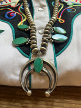 Load image into Gallery viewer, Kingman Squash Blossom Necklace
