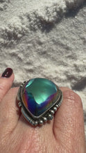 Load and play video in Gallery viewer, Large Druzy Quartz Ring
