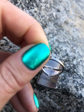 Load image into Gallery viewer, Turquoise Petite Point Rectangle Ring
