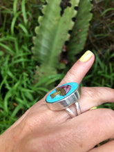 Load image into Gallery viewer, Turquoise Spiny Oyster Mushroom Rings
