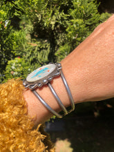 Load image into Gallery viewer, Pawn Blue Jay Bird Inlay Cuff Bracelet
