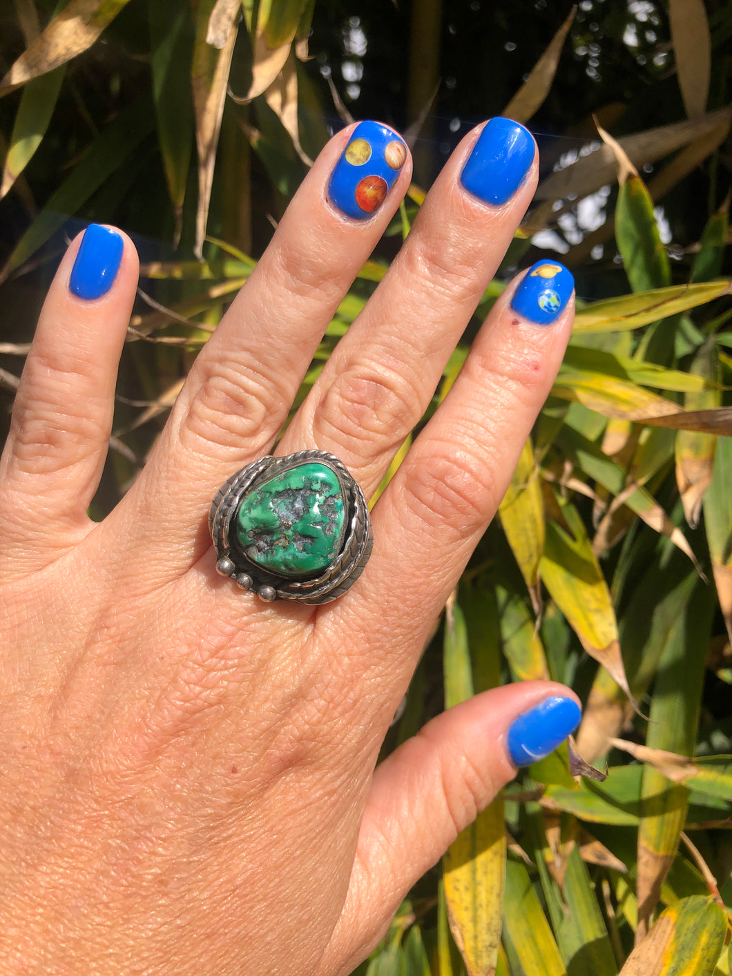 Pawn Nugget Turquoise Ring